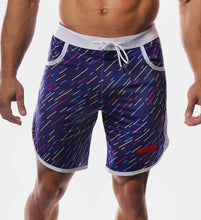 Cargar imagen en el visor de la galería, Nuevos pantalones cortos de culturismo para hombre, ropa deportiva de secado rápido de malla transpirable para entrenamiento de verano para hombre, pantalones cortos de playa para correr