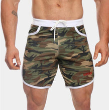 Cargar imagen en el visor de la galería, Nuevos pantalones cortos de culturismo para hombre, ropa deportiva de secado rápido de malla transpirable para entrenamiento de verano para hombre, pantalones cortos de playa para correr