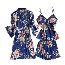 Load image into Gallery viewer, Long sleeve Womens Pajamas Sexy Lace Lingerie Nightwear Underwear Sleepwear 3PC Suit Pajama Sets For Women Pijama Mujer