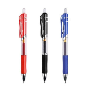 0.5mm Retractable Gel Pens Set Black/red/blue Ink Ballpoint for Writing Refills