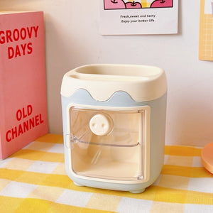 1PC Kawaii Pig Desk Organizer Multifunction