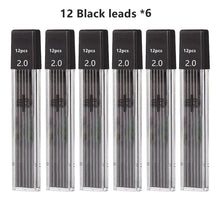 Load image into Gallery viewer, 2.0 mm Mechanical Pencils Set 2B Automatic Student Pencils Color/Black Lead Refills Art Sketch Kawaii