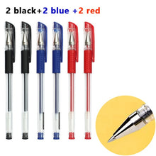 Load image into Gallery viewer, 3+20Pcs Ballpoint Pen And Refill Black Blue Red Ink Bullet 0.5mm Gel Pens