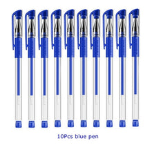 Load image into Gallery viewer, 3+20Pcs Ballpoint Pen And Refill Black Blue Red Ink Bullet 0.5mm Gel Pens