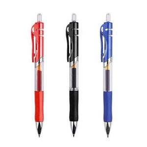 3+20Pcs Ballpoint Pen And Refill Black Blue Red Ink Bullet 0.5mm Gel Pens