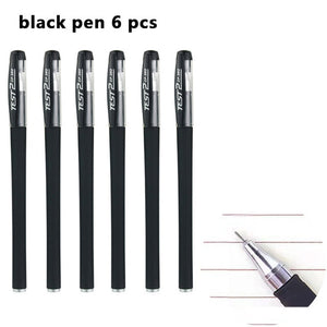 3+20Pcs Ballpoint Pen And Refill Black Blue Red Ink Bullet 0.5mm Gel Pens