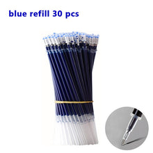 Load image into Gallery viewer, 3+20Pcs Ballpoint Pen And Refill Black Blue Red Ink Bullet 0.5mm Gel Pens