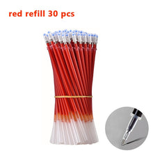 Load image into Gallery viewer, 3+20Pcs Ballpoint Pen And Refill Black Blue Red Ink Bullet 0.5mm Gel Pens