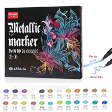 Load image into Gallery viewer, 36 Colors Acrylic Paint Marker Pens, Extra Fine and Dots Tip, for Rock Painting, Mug, Ceramic, Glass, Wood, Fabric,Canvas,Metal