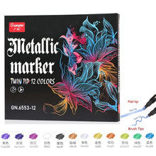 Load image into Gallery viewer, 36 Colors Acrylic Paint Marker Pens, Extra Fine and Dots Tip, for Rock Painting, Mug, Ceramic, Glass, Wood, Fabric,Canvas,Metal