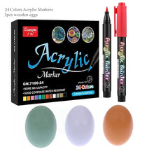 Load image into Gallery viewer, 36 Colors Acrylic Paint Pens Brush Marker Pen for Rock Painting, Stone, Ceramic, Glass, Wood, Canvas ,DIY Art Making Supplies