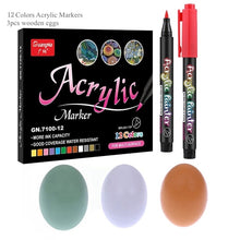 Load image into Gallery viewer, 36 Colors Acrylic Paint Pens Brush Marker Pen for Rock Painting, Stone, Ceramic, Glass, Wood, Canvas ,DIY Art Making Supplies