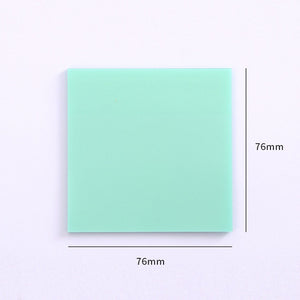 50 hojas de libretas adhesivas transparentes publicadas (colores) 