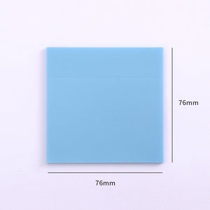 50 hojas de libretas adhesivas transparentes publicadas (colores) 