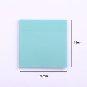 50 hojas de libretas adhesivas transparentes publicadas (colores) 