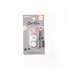 Cargar imagen en el visor de la galería, 5mm * 6m White Out Cute Cat Claw Corrector Tape Pen 