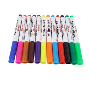 8/12 Colors Magical Water Painting Pen Whiteboard Markers