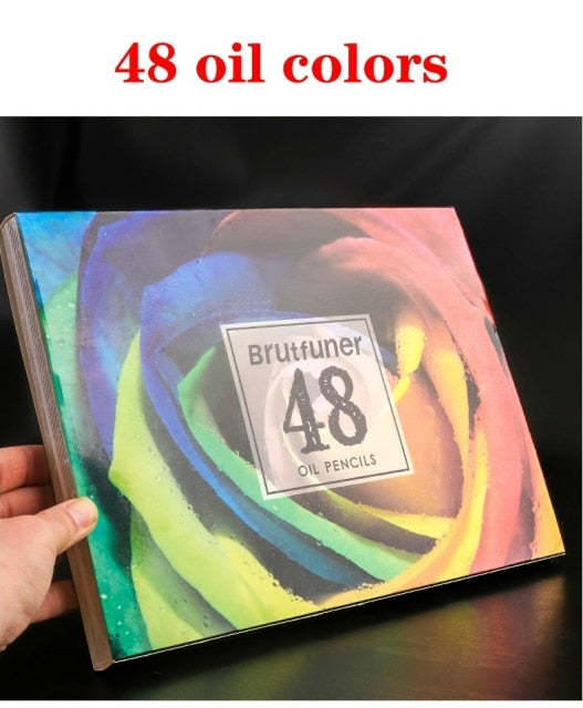 Brutfuner 48/72/120/160/180Color Professional Wood Colored Pencils Set Oil HB Drawing Sketch For School Draw Sketch Art Supplies