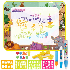 Coolplay Magic Water Drawing Mat with Magic Pens Montessori Toys Painting Board Educational