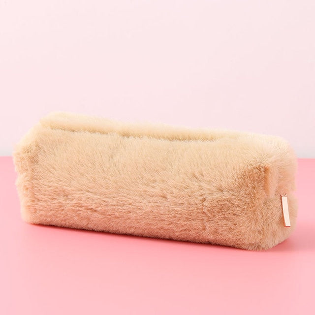 Cute fashion Plush Zipper Pencil Bag, Makeup Bags