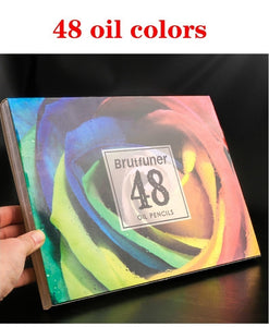 Brutfuner 48/72/120/160/180Color Professional Wood Colored Pencils Set Oil HB Drawing Sketch For School Draw Sketch Art Supplies
