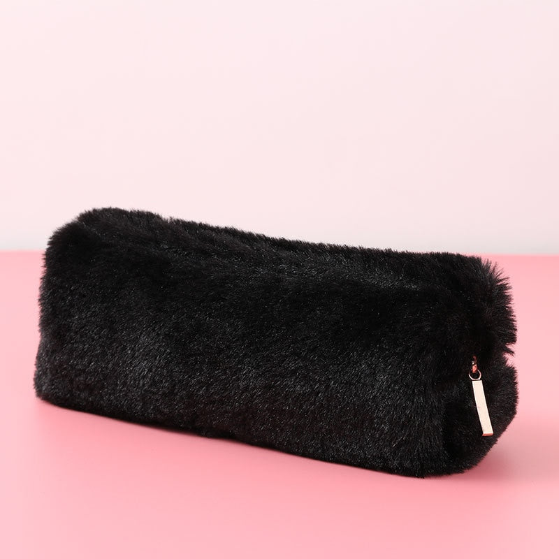 Cute fashion Plush Zipper Pencil Bag, Makeup Bags