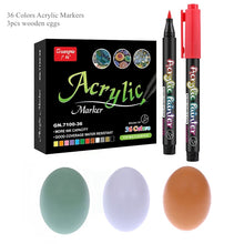 Load image into Gallery viewer, 36 Colors Acrylic Paint Pens Brush Marker Pen for Rock Painting, Stone, Ceramic, Glass, Wood, Canvas ,DIY Art Making Supplies