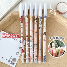 Load image into Gallery viewer, Haile 6Pc/Set Kawaii Game Cartoons Neutral Erasable Pen 0.5mm blue Gel Pens Washable Handle