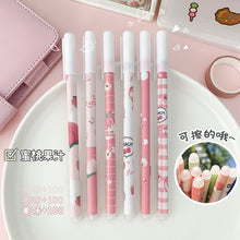 Load image into Gallery viewer, Haile 6Pc/Set Kawaii Game Cartoons Neutral Erasable Pen 0.5mm blue Gel Pens Washable Handle