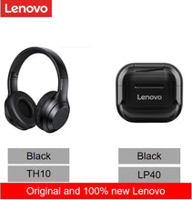 Load image into Gallery viewer, Lenovo Thinkplus TH10 LP40 TWS Stereo Headphone Bluetooth Earphones Music Headset with Mic for Mobile iPhone Sumsamg Android IOS