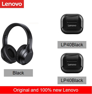 Lenovo Thinkplus TH10 LP40 TWS Stereo Headphone Bluetooth Earphones Music Headset with Mic for Mobile iPhone Sumsamg Android IOS