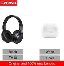 Load image into Gallery viewer, Lenovo Thinkplus TH10 LP40 TWS Stereo Headphone Bluetooth Earphones Music Headset with Mic for Mobile iPhone Sumsamg Android IOS