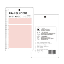 Load image into Gallery viewer, MOHAMM 50/100 Sheets Transparent Waterproof Posted It Sticky Notepads