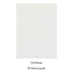 MOHAMM 50/100 Sheets Transparent Waterproof Posted It Sticky Notepads