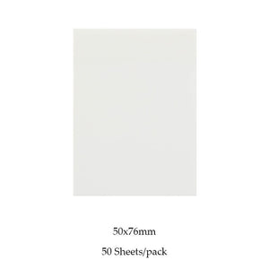 MOHAMM 50/100 Sheets Transparent Waterproof Posted It Sticky Notepads
