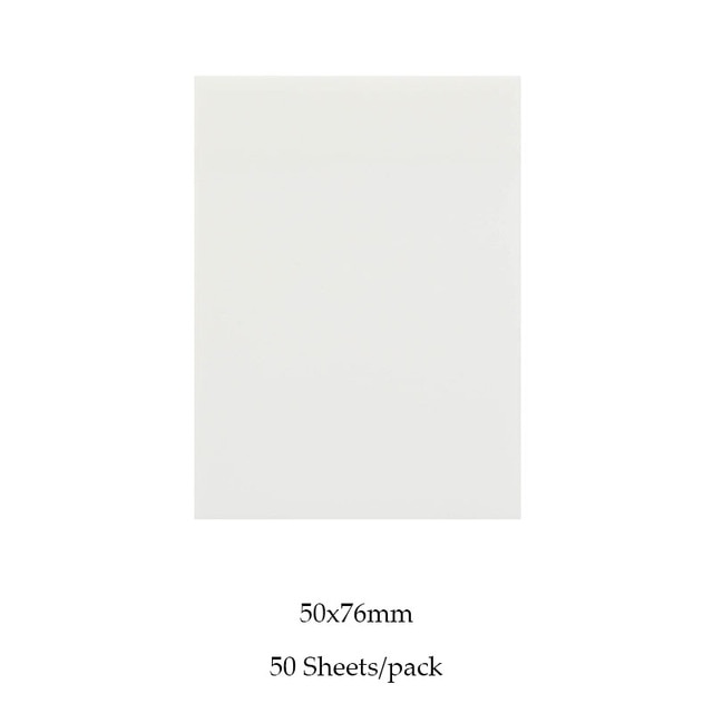 MOHAMM 50/100 Sheets Transparent Waterproof Posted It Sticky Notepads