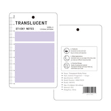 Load image into Gallery viewer, MOHAMM 50/100 Sheets Transparent Waterproof Posted It Sticky Notepads