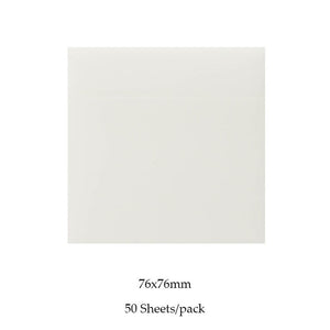 MOHAMM 50/100 Sheets Transparent Waterproof Posted It Sticky Notepads