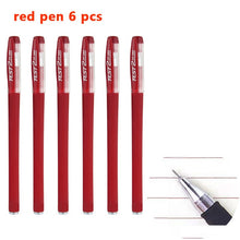 Load image into Gallery viewer, 3+20Pcs Ballpoint Pen And Refill Black Blue Red Ink Bullet 0.5mm Gel Pens