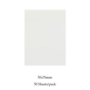 MOHAMM 50/100 Sheets Transparent Waterproof Posted It Sticky Notepads