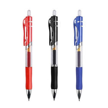 Charger l&#39;image dans la galerie, 0.5mm Retractable Gel Pens Set Black/red/blue Ink Ballpoint for Writing Refills
