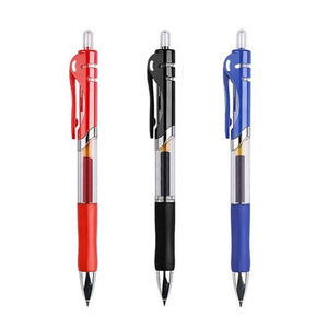 0.5mm Retractable Gel Pens Set Black/red/blue Ink Ballpoint for Writing Refills