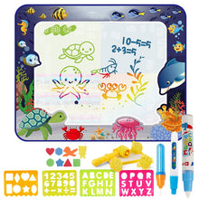 Charger l&#39;image dans la galerie, Coolplay Magic Water Drawing Mat with Magic Pens Montessori Toys Painting Board Educational