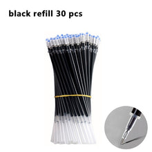 Load image into Gallery viewer, 3+20Pcs Ballpoint Pen And Refill Black Blue Red Ink Bullet 0.5mm Gel Pens