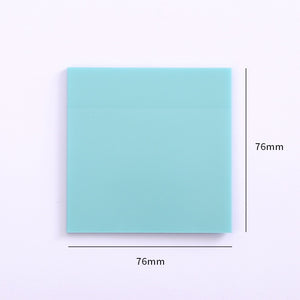 50 hojas de libretas adhesivas transparentes publicadas (colores) 