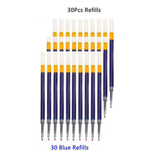 Load image into Gallery viewer, 3+20Pcs Ballpoint Pen And Refill Black Blue Red Ink Bullet 0.5mm Gel Pens