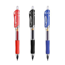 Load image into Gallery viewer, 3+20Pcs Ballpoint Pen And Refill Black Blue Red Ink Bullet 0.5mm Gel Pens
