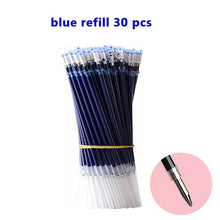 Load image into Gallery viewer, 3+20Pcs Ballpoint Pen And Refill Black Blue Red Ink Bullet 0.5mm Gel Pens