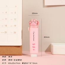 Load image into Gallery viewer, Kawaii Push-pull Design Cat Paw Portable Rubber Eraser Cute Erasers for Kids