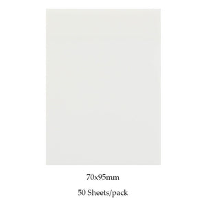 MOHAMM 50/100 Sheets Transparent Waterproof Posted It Sticky Notepads